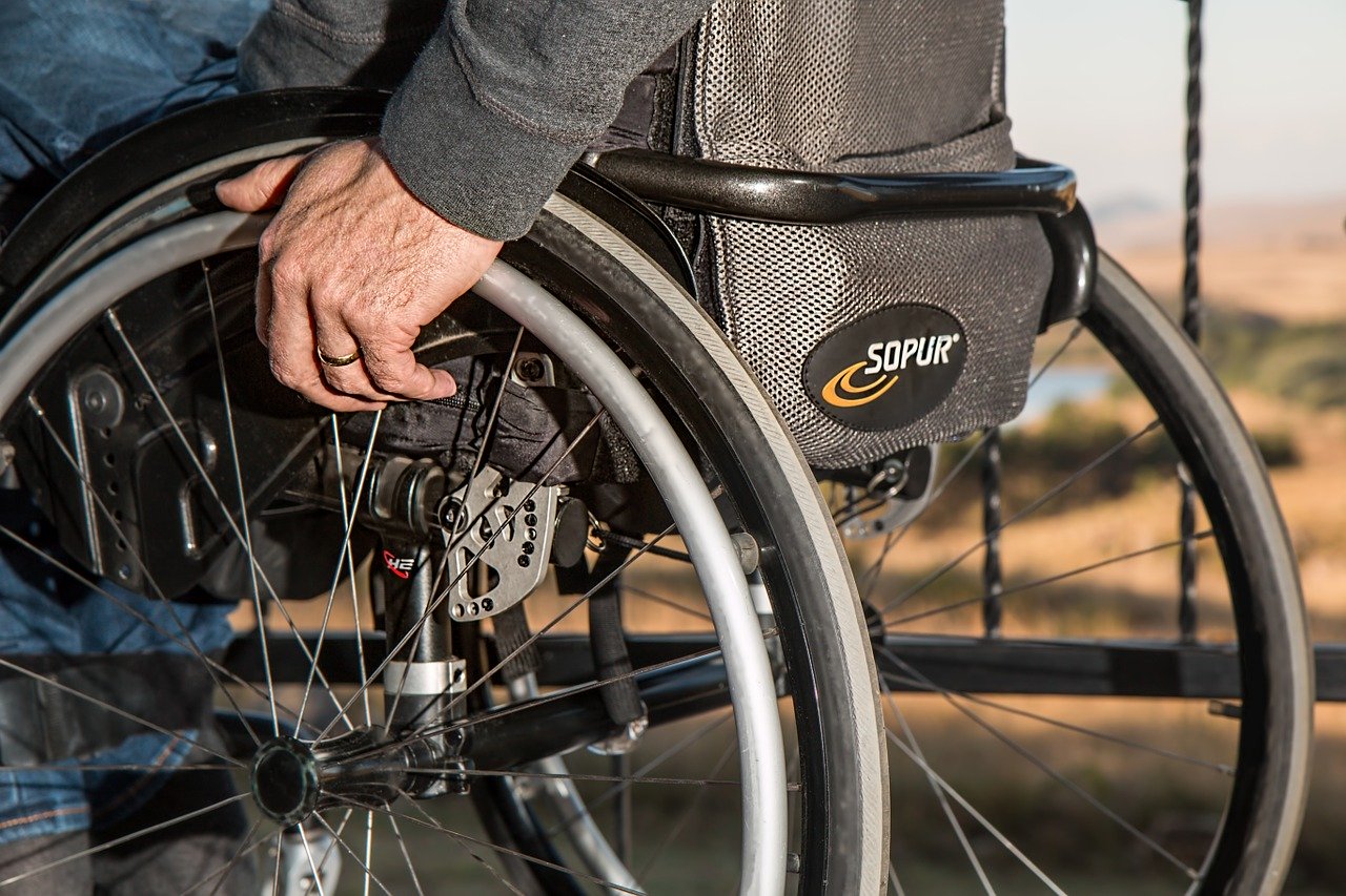 Sedia a rotelle disabili